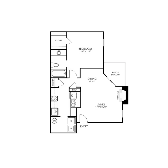 A1 Renovated 1114 floor plan